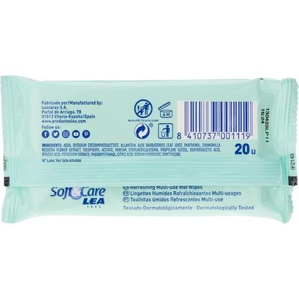 Soft And Care Lea Fresh Refreshing Wipes 20 Wipes