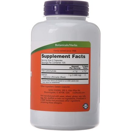 Valerian Root 500Mg 250 Vcaps