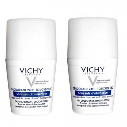 Vichy Set Of Deodorant Balls For Sensitive Skin 2 X 50 Ml 24H Protection