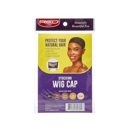 Red By Kiss Stocking Wig Caps - Pack Of 2 Black