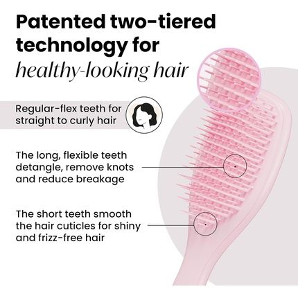 Tangle Teezer Ultimate Detangler Hairbrush Eliminates Knots And Reduces Breakage
