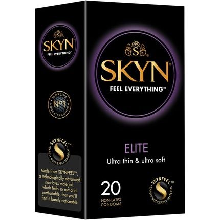 Skyn Elite 20 Men'S Condoms Ultra Thin Ultra Soft 20 Pieces