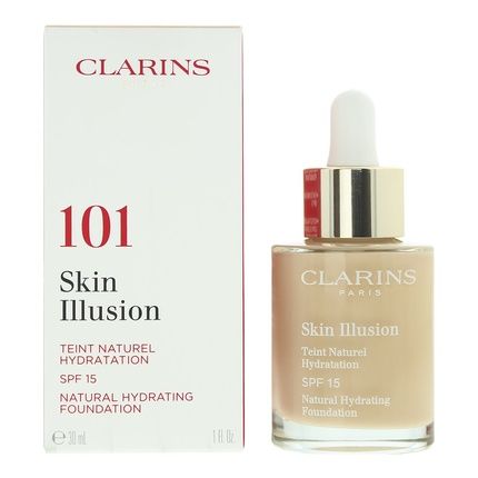 Clarins Skin Illusion Natural Hydrating Foundation Spf15 101 Linen 30Ml For Women