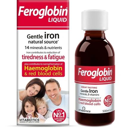 Feroglobin Gentle Iron And Nutrient Liquid Reduce Tiredness And Fatigue Maintain Health And Vitality