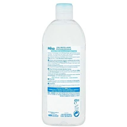 Mixa Expert Peau Sensible Physiological Micellar Water 400Ml - Pack Of 2