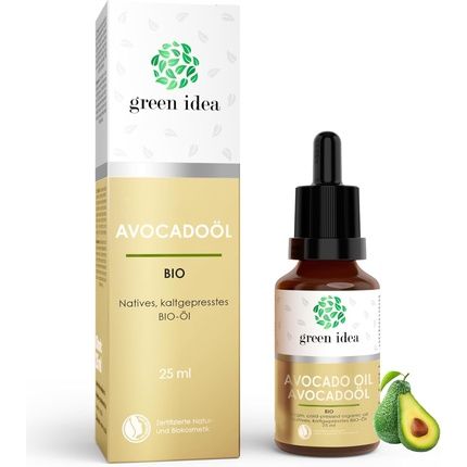 Green Idea Organic Cold Pressed Avocado Oil For Skin, Hair, And Face