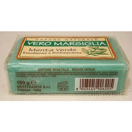 Nesti Dante Italy True Marseille Green Mint Natural Soap New Sealed 157Ml