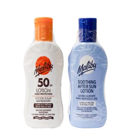 Malibu After Sun Lotion Spf 50 2 X 100Ml Pack