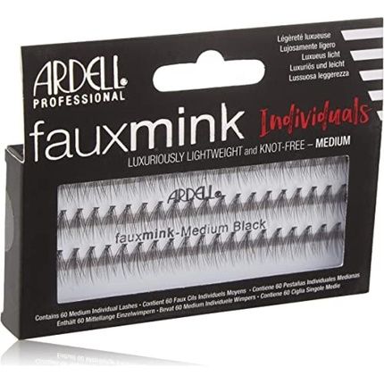 Ardell Faux Mink Individual Medium Black Eyelashes 25G