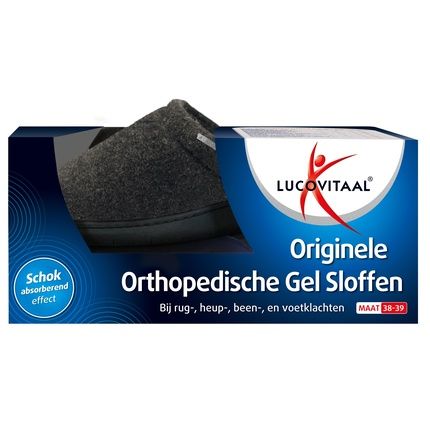 Lucovitaal Gel Slippers Orthopedic 3839 Black
