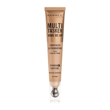 Rimmel Multi-Tasker Wake Me Up Foundation And Concealer With Brightening Effect 040 Ivory 20Ml