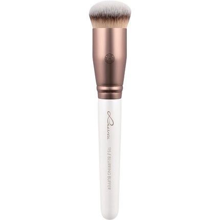 Luvia Blurring Buffer Foundation Makeup Brush For Light And Even Blending Vegan Cosmetic Brush Pearl/Coffee