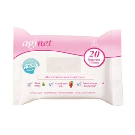 Biogyne Aginet Intimate Wipes 20 Pieces