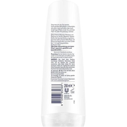 Dove Nutritive Solutions Intensive Conditioner With Keratin System For Damaged Hair 200Ml - Image 3