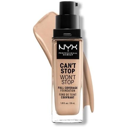 Nyx Professional Makeup Can'T Stop Won'T Stop Full Coverage Foundation Matte Finish Vanilla 06