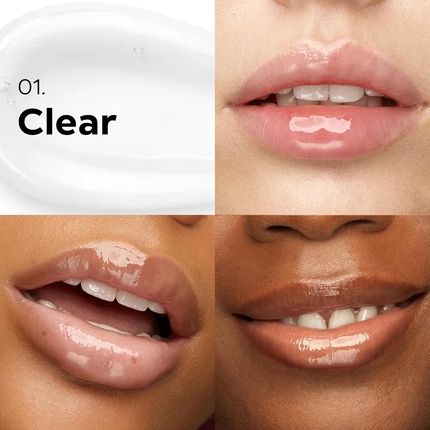 Kiko Milano 3D Hydra Lip Gloss 01 Softening For A 3D Look Clear