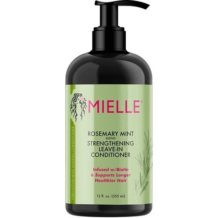 Mielle Organics Rosemary Mint Strengthening Leave-In Conditioner For Dry And Frizzy Hair