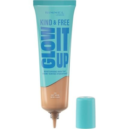 Rimmel Rg Kind & Free Glow It Up Skin Tint 200 Soft Beige A Lightweight Skin Tint For A Natural Glow