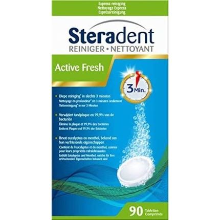 Steradent Active Fresh Denture Cleaner 90 Tablets