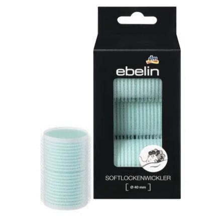 Ebelin Soft Velcro Hair Rollers 40Mm Diameter 3 Pieces