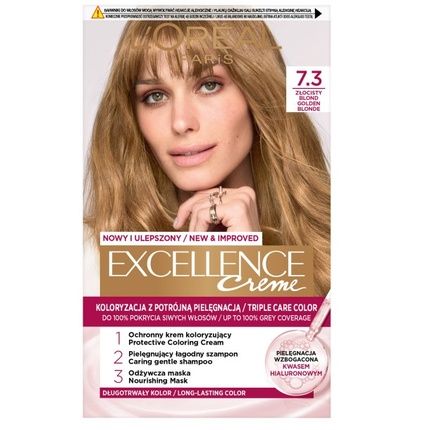 L'Oreal Excellence Creme Hair Color 7.3 Golden Blonde