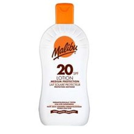 Malibu Sun Spf 20 Lotion Medium Protection Sun Cream Water Resistant Vitamin Enriched 100Ml