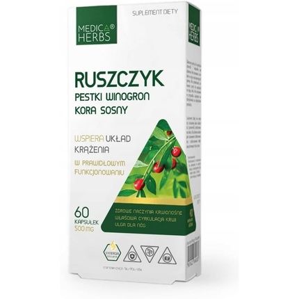 Ruscus Grape Seeds Pine Bark Supplement For Women And Men
