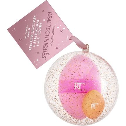 Real Techniques Miracle 2-In-1 Powder Puff & Mini Concealer Puff