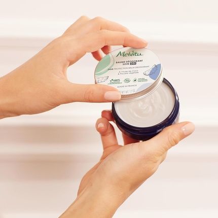 Melvita 24H Deodorant Balm Anti-Odour Action 100% Natural Vegan Formula Certified Organic All Skin Types Fragrance Free No Aluminium Salts No Alcohol - Image 3