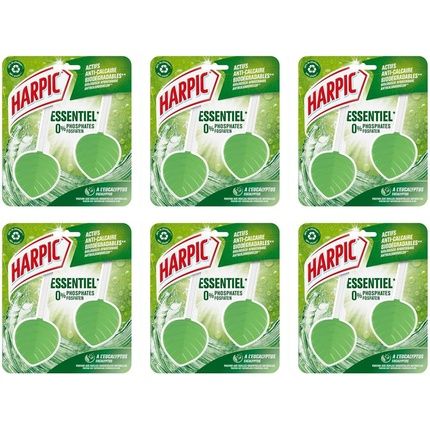 Harpic Toilet Block Eco-Friendly Pebble Descaler Eucalyptus Fragrance Pack