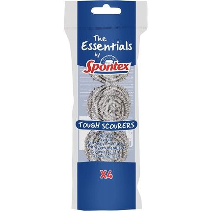 Spontex Essentials Tough Scourers 4 Scourers