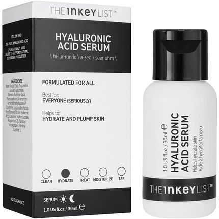 The Inkey List Hyaluronic Acid Serum To Plump And Smooth All Skin Types 30Ml