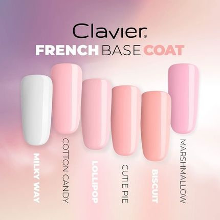 Clavier Uv Nail Polish Rubber Base Manicure & Pedicure 10Ml Lollipop