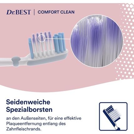 Dr. Best Comfort Clean Toothbrush Soft 1 Piece 3-Zone Technology - Image 3