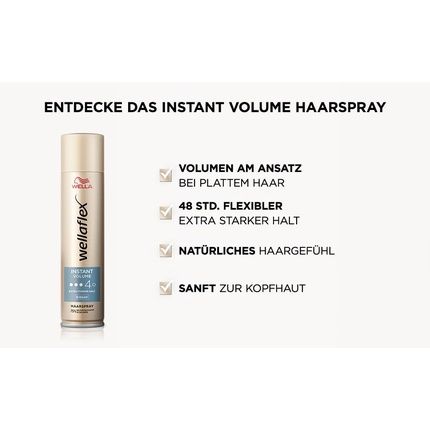 Wellaflex Instant Volume Hair Spray For Women 250Ml - Image 3