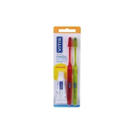 Vitis Vitis Access Medium Dental Brush 2 Units