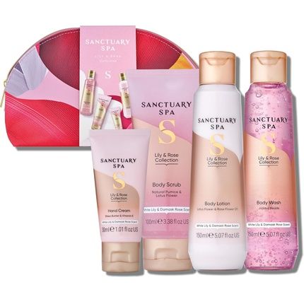 Sanctuary Spa Lily And Rose Collection Gift Set For Women - Vegan