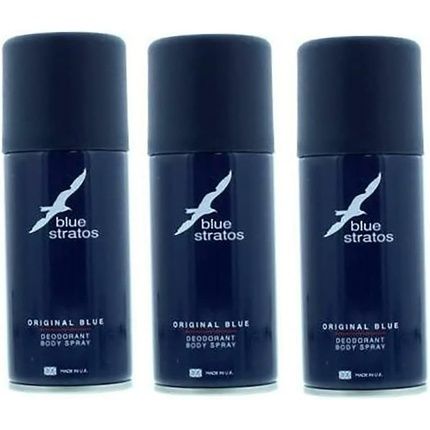 Blue Stratos Original Blue Body Spray Deodorant 150Ml