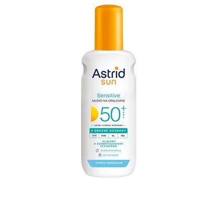 Sensitive Spf 50+ Sun Milk Spray For Tanning 150 Ml