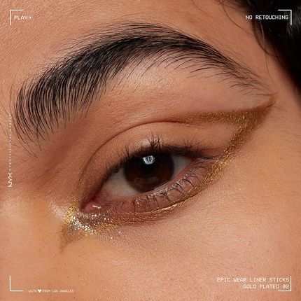 Nyx Professional Makeup Epic Wear Liner Stick Long-Lasting Eyeliner Pencil Gold Plated 02 - Image 3