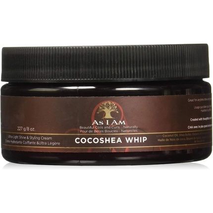 As I Am Cocoshea Whip Ultra Light Hydrating And Styling Cream 227G 8 Oz