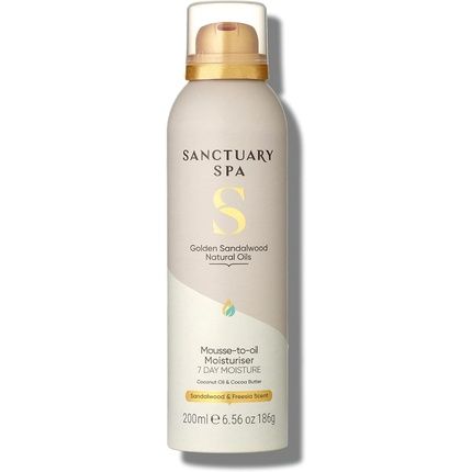 Sanctuary Spa Golden Sandalwood Mousse To Oil Moisturiser 200Ml