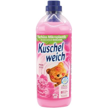 Cuddly Soft Fabric Softener Pink Kiss Makes 38 Wash Loads Of 1000Ml