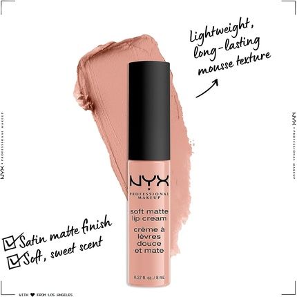 Nyx Professional Makeup Soft Matte Lip Cream Cairo 16 Creamy And Matte Finish 8Ml
