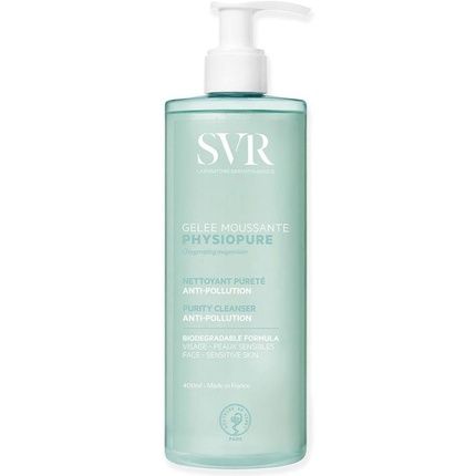Svr Physiopure Foaming Face Gel/Make Up Remover With Oxygenating Magnesium For Normal To Balanced Skin 400Ml