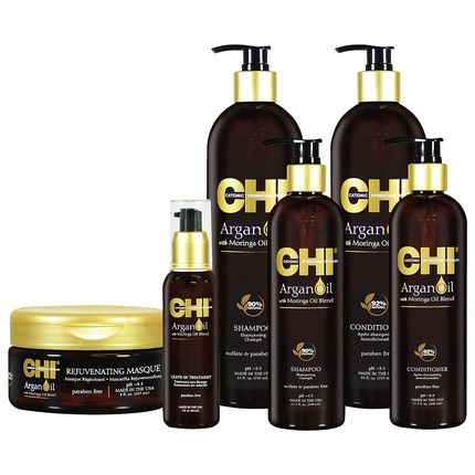 Chi Argan Oil With Moringa Oil Blend Shampoo 739Ml - Image 3