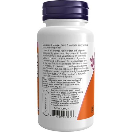 Now Supplements Lutein 20Mg With Free Lutein From Lutein Esters 90 Veg Capsules - Image 3