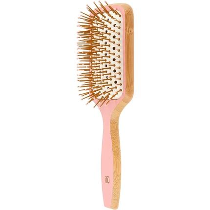 T4B Ilu Bamboom Detangling Eco Friendly Bamboo Hairbrush Sweet Tangerine Rectangular - Image 3
