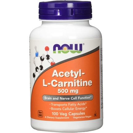 Now Foods Acetyl L-Carnitine 500Mg Vegetarian Capsules