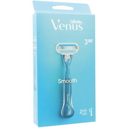 Gillette Women Venus Smooth Razor With 2 Blades Blue